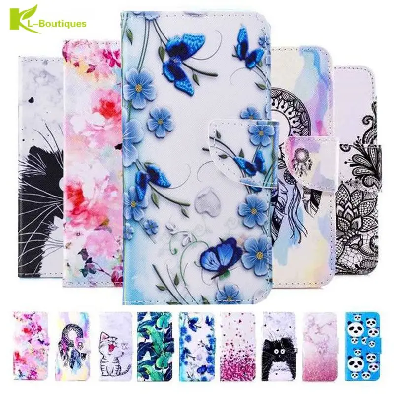 

Flip Wallet Case for Huawei P10 Plus P8 P9 lite mini Y5 2017 Y6II Compact Book Style Phone Case 3D Vision Leather Cases Coque