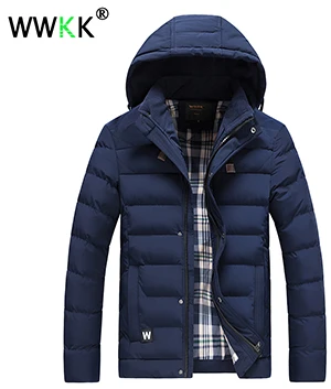 WWKK новая зимняя куртка теплая парка Мужская Тренч мужская одежда подкладка из хлопка куртка Аляска Подростковая ветрозащитная непромокаемая Верхняя одежда Топы