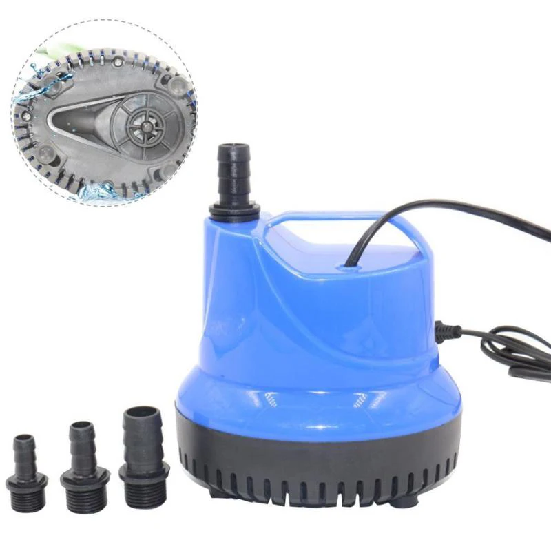 220-240V Blue Ultra-Quiet Submersible Water Fountain Pump Filter Fish Pond Aquarium Tank |