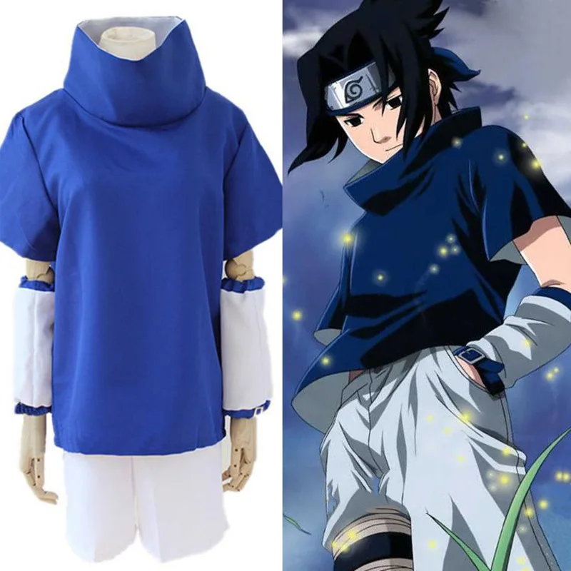 Аниме косплей для Uchiha Sasuke от Naruto японский мультфильм толстовка набор Vestidos костюм