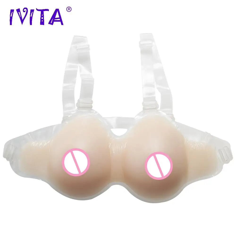 IVITA 1800 г Лидер продаж силиконовые формы груди поддельные Drag queen Трансвестит