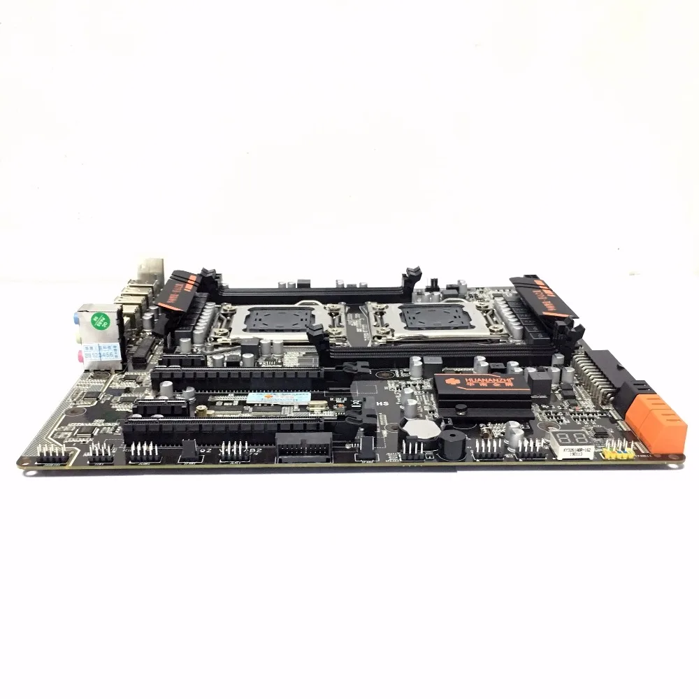 HUANANZHI huananzhi X79 двойной процессор LGA2011 LGA 2011 материнская плата с двойным процессором DDR3 подходит для серверного процессора и серверной памяти