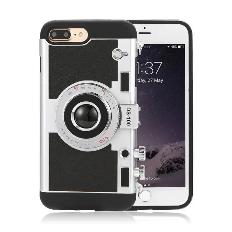 NOWAL крутой 3D чехол для камеры для iPhone X 10 8 Plus 5 5S SE 7Plus Жесткий пластиковый Чехол для iPhone 6 6S 7 8 Plus 5 Забавный чехол s