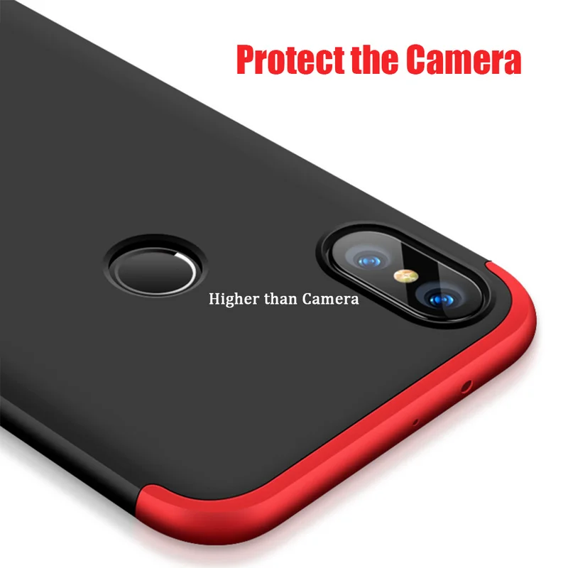 360 Degree Protection Case For Xiaomi Mi A1 5X Mi6X A2 Luxury Cover Hard PC Shockproof Phone Cases for xiomi mia 1 mi mia2 coque |