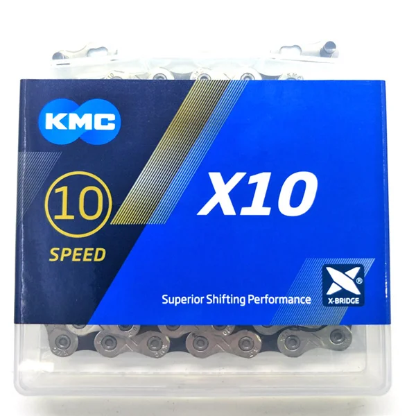 x10 Kmc инструмент для демонтажа цепи велосипеда(X11.93 X11 X10 X9 Z9 X8 Z8 цепи 116 118L ссылки цикл переключатель цепи, 8, 9, 10, 11, скорость MTB цепь для дорожного велосипеда - Цвет: x10