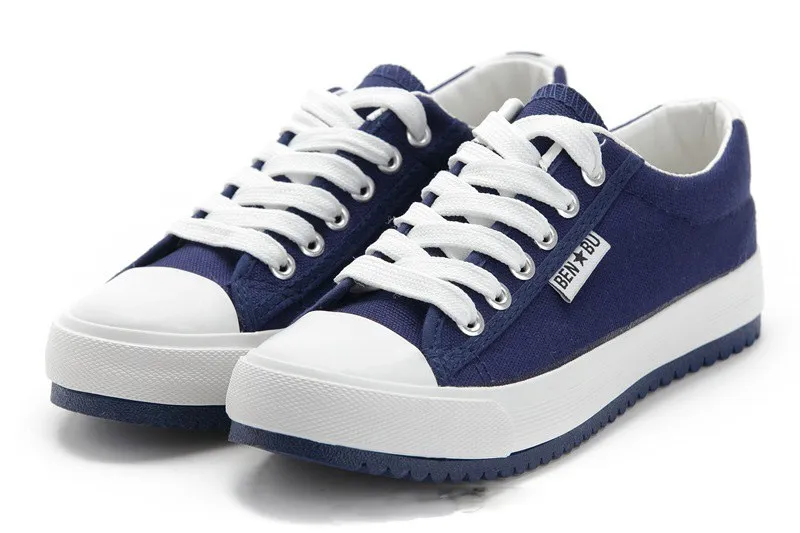 Женская обувь Парусиновая женская Спортивные классические кроссовки на плоской