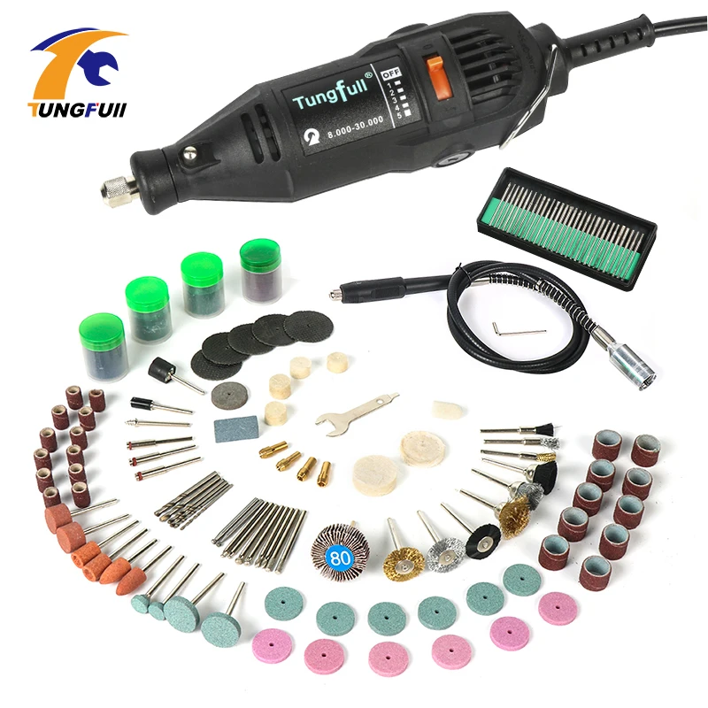 220 В электрическая мини дрель для Dreme роторный инструмент переменной скорости с