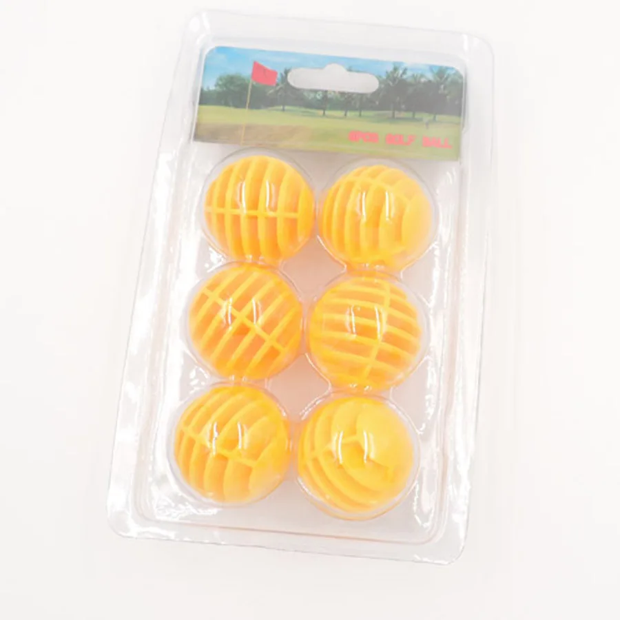 6 шт. Пластиковые Мячи для гольфа максимальная дальность полета 20 м | Спорт и