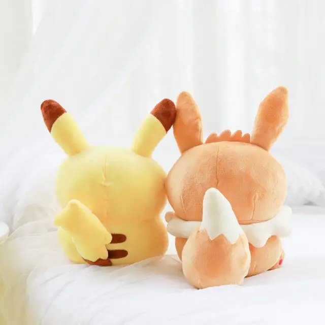 Q версия каваи Пикачу eevee плюшевые игрушки прекрасный мультфильм мягкие диван подушка кукла милый подарок для девочки подарок на день детей