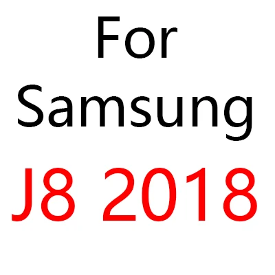 For J8 2018 50 шт./партия BRSUANG 360 градусов полный охват Чехлы для мобильных телефонов Жесткий ПК чехол с экранной пленкой для samsung Note9 S8 A6 J8 A9 A520 - Цвет: For J8 2018