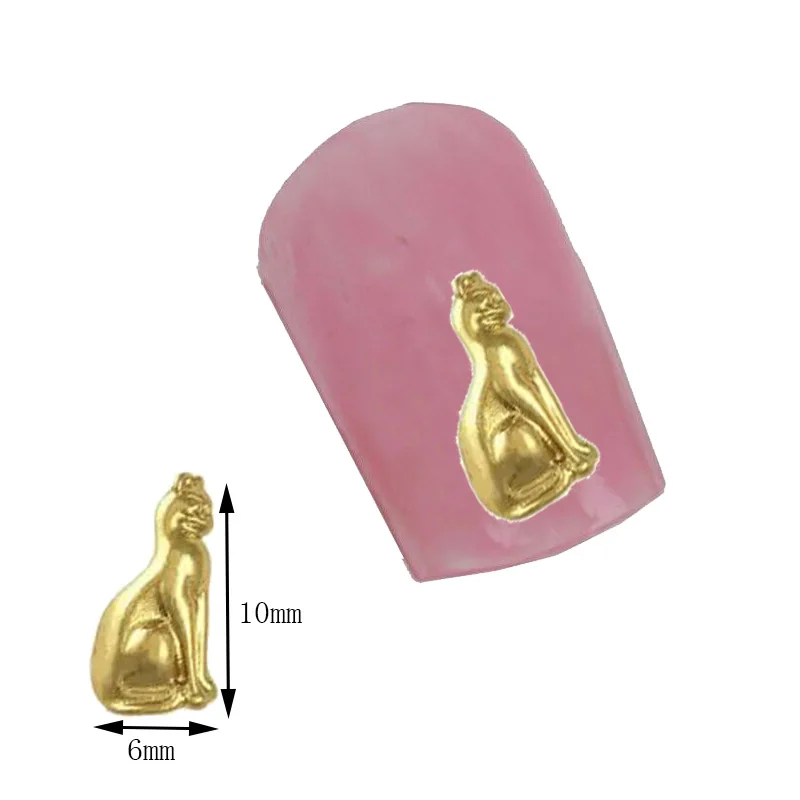 10 шт. сплав Дизайн ногтей Наклейки 3D DIY Nail аксессуары Типсы Аксессуары Красота