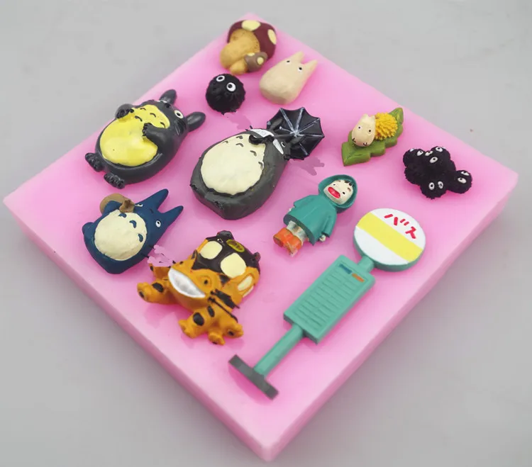 Q 705 оптовая продажа бесплатная доставка Тоторо семейная серия глиняная форма для