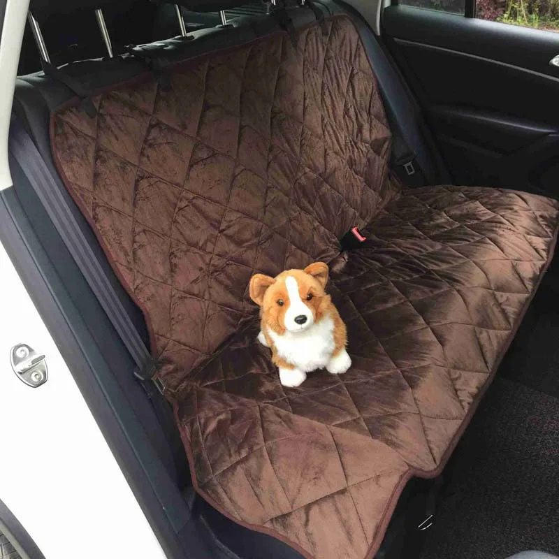 Car Pet Seat Covers Waterproof Back Bench Quilted velvet Travel Accessories Mat for Pets Dogs products | Дом и сад