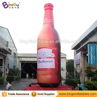 free delivery 10 meters high giant inflatable beer bottle replica advertising event blow up liqueur bottle model toys