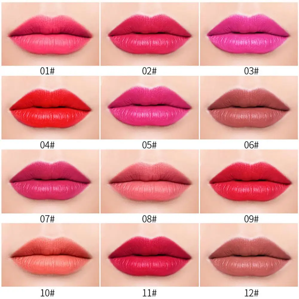 Милая Золотая губная помада красная кирпичная тетя Kissbeauty бархатная матовая