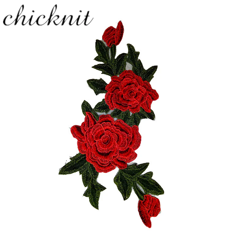 CHICKNIT красочные вышитые 3D цветок заплатка DIY Ципао плеча цветок аксессуары CC15