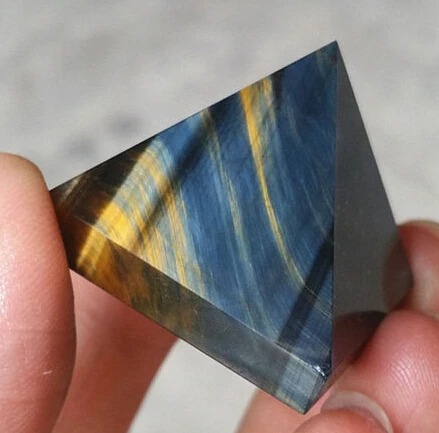 

Tiger eye QUARTZ CRYSTAL PYRAMID