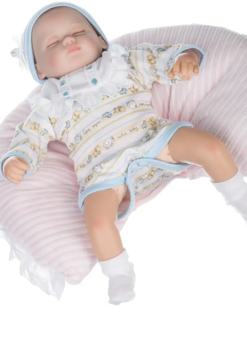 

18Inch Dolls 45cm Soft Silicone Baby Reborn Dolls with Cotton Body Lifelike Doll Reborn Babies Toys for Girl Gifts