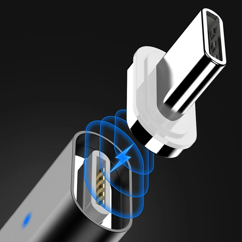 CatXaa Магнитный Micro USB кабель адаптер магнитный разъем usb type c 2.4A Быстрая зарядка