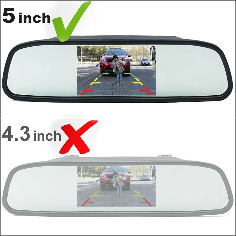 Автомобильная парковочная помощь 5 &quot800*480 зеркало заднего вида монитор + HD CCD
