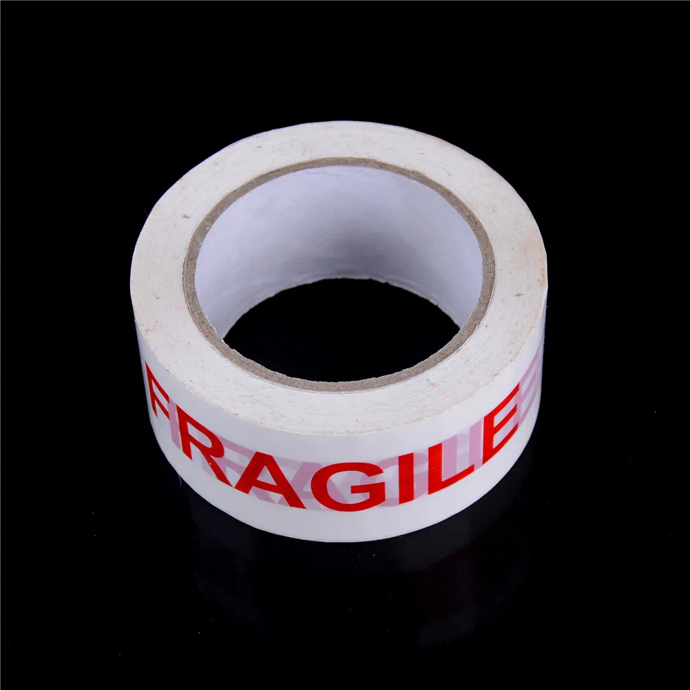 

New Arrival White And Red Good Quality Bopp Fragile Tape For Packing And Warning fragile warning sticker 4.7CM*85M