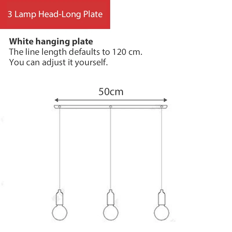3 Light white plate Подвесной светильник, подвесной светильник из скандинавского стекла, подвесной светильник E27 с лампочкой, светильник для ресторана, барный кран, прикроватная лампа для гостиной, спальни - Цвет корпуса: 3 Light white plate