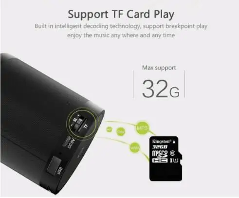 ZEALOT S5 портативный Bluetooth динамик Колонка беспроводной сабвуфер супер бас стерео USB