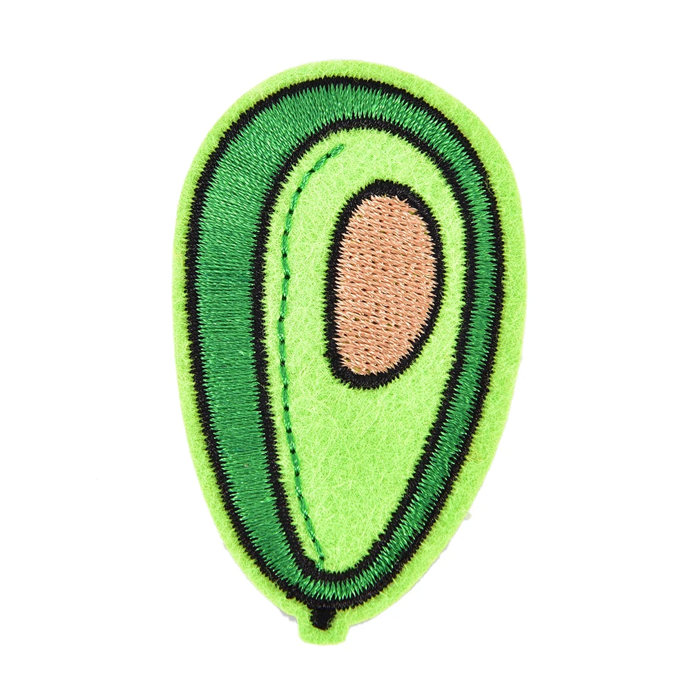 10 шт. авокадо нашивки Значки для одежды Железный вышитые патч аппликация пришить