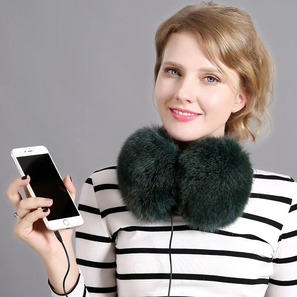 womens earmuffs Real fox fur and rex rabbit winter comfortable warm wearing headphones ear ladies | Аксессуары для одежды