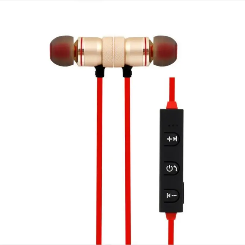 2018 новые металлические спортивные Bluetooth наушники для бега магнитные с защитой от