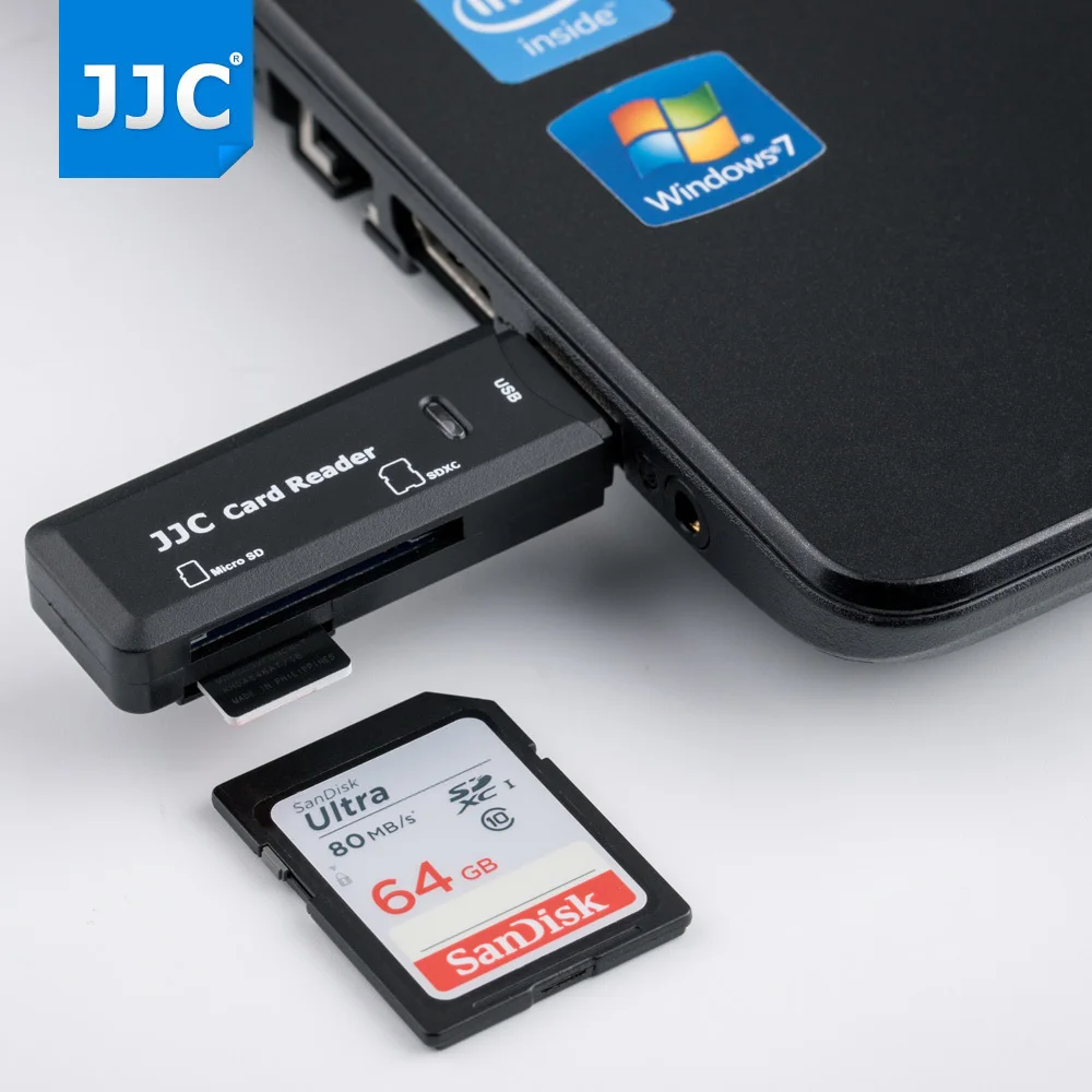 JJC адаптер для чтения карт памяти камеры 5 Гбит/с USB 3 0 SD/Micro SD/TF/SDHC/SDXC Для