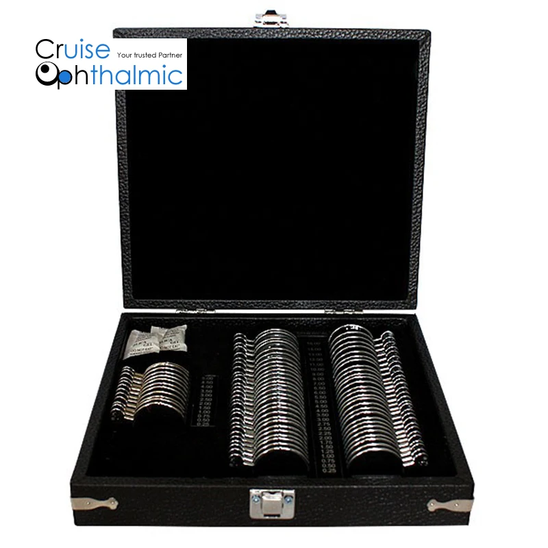 Набор оптических пробных линз 68 шт. полная апертура 36 мм блестящая металлическая
