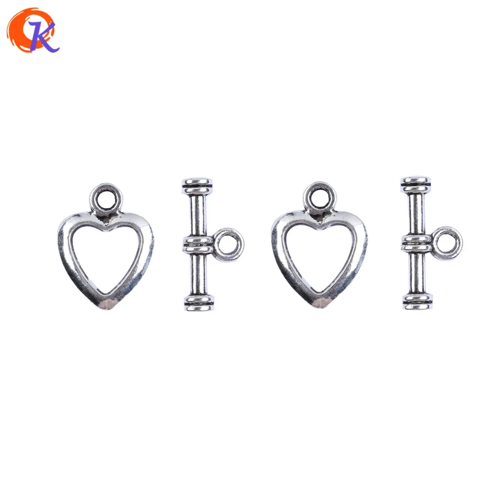 Cordial Design 100 комплектов переключатели застежек в форме короны родиевый цвет