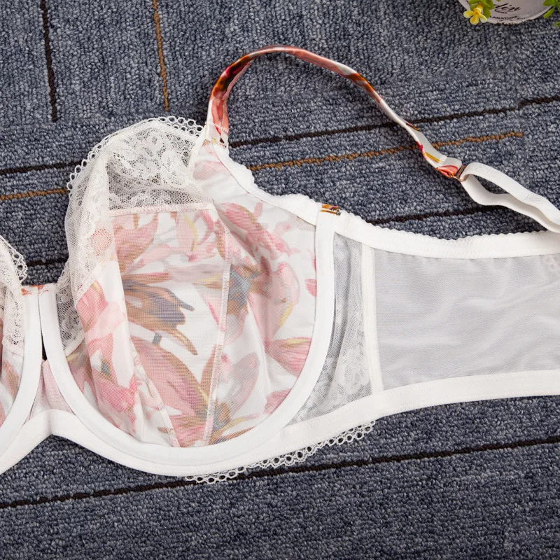 Для женщин размера плюс Бюстгальтер Minimizer полный охват на подкладке Пуш Ап