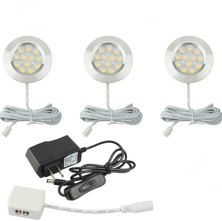 Приглушаемая подсветка для шкафа 12 В светодиодная беспроводная точечные