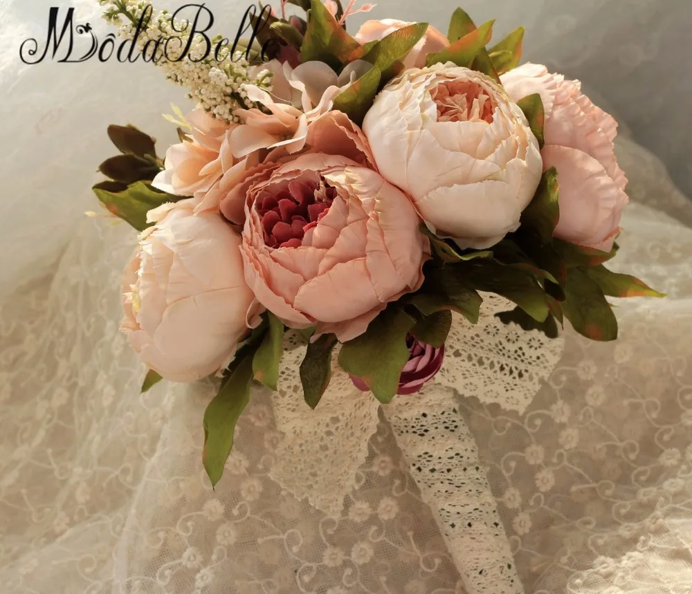 Новинка 2016 свадебный букет искусственные цветы для подружек невесты розовый