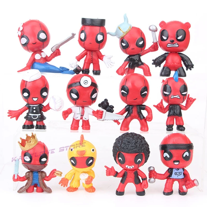 Фигурки супер-героев DeadPool 12 шт./компл. модель игрушки для детей 6 см подарок на