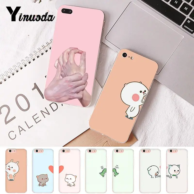 Yinuoda Best Friend розовые руки с длинными ногтями минималистский защитный чехол из ТПУ