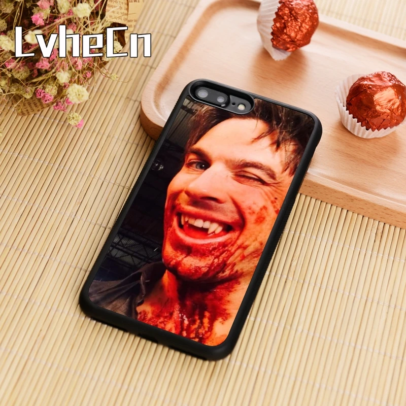 LvheCn Дневники вампира Деймон чехол для телефона iPhone 5 6 6s 7 8 плюс размер 11 pro X XR XS max