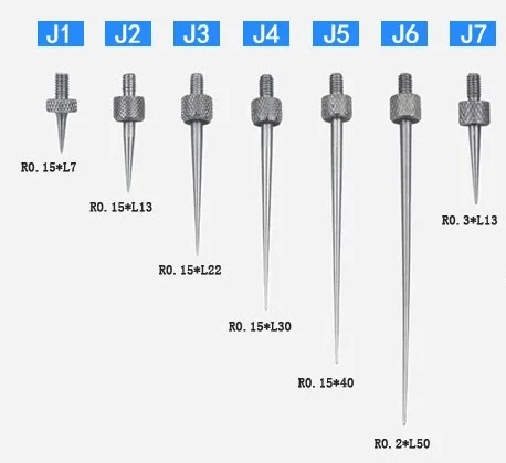 3-10 шт. M2.5 калибровочный зонд, игольчатый наконечник зонда для циферблата индикатор, высота измерительная игла высота ДАТЧИК