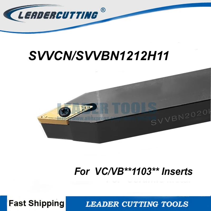 Держатель внешнего токарного инструмента SVVBN1212H11 SVVCN1212H11 72.5D CNC Токарный режущий