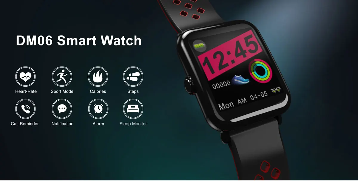VERYFiTEK DM06 Смарт-часы монитор сердечного ритма IP68 Водонепроницаемый Фитнес-браслет для мужчин и женщин спортивные Смарт-часы для IOS Android