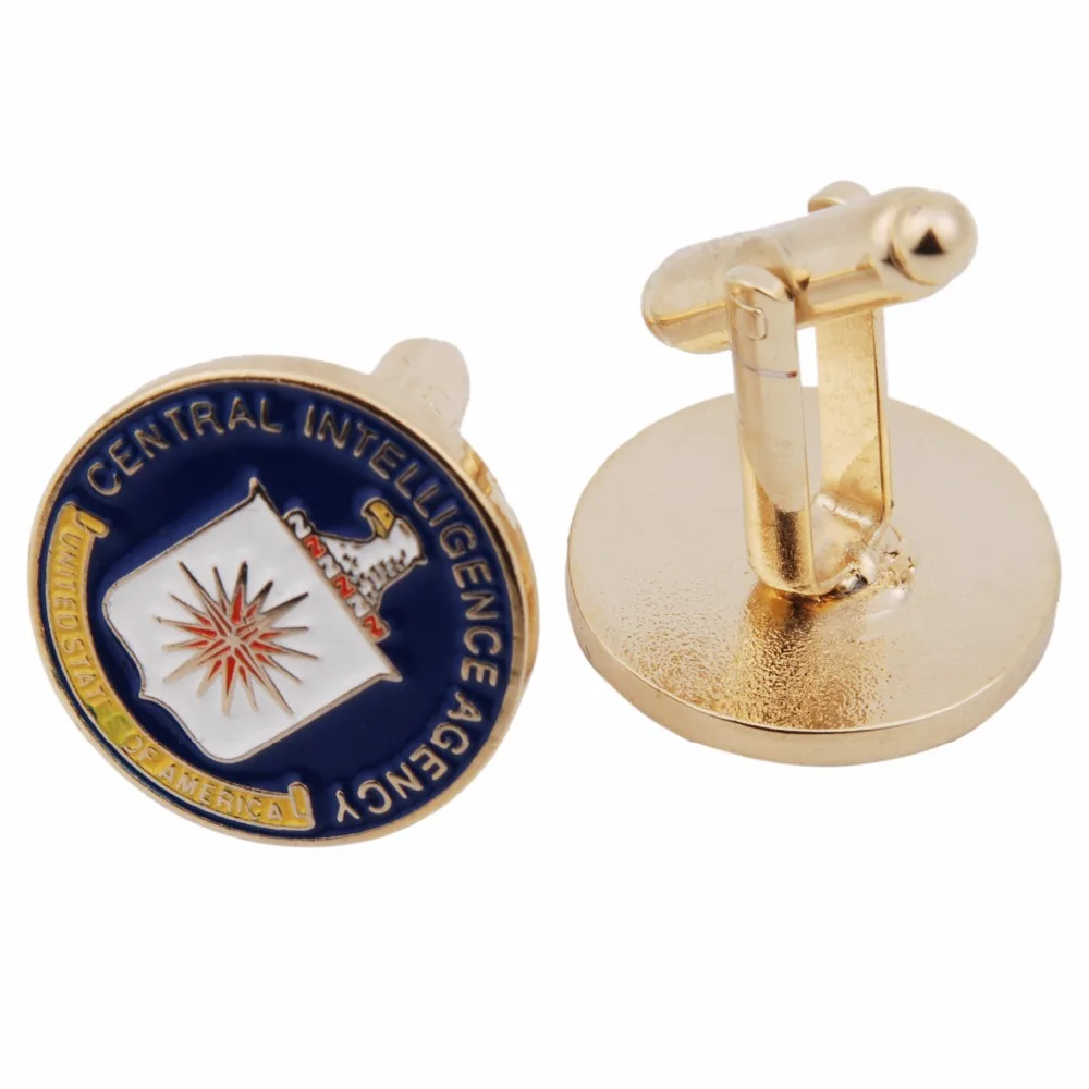 Центральное интеллектуальное управление США запонки CIA бейдж с коробкой| |