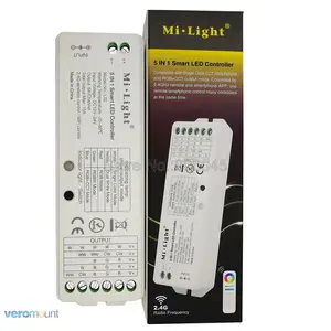 MiBoxer LS2 2,4G Беспроводной Управление DC12V-24V 15A 5 в 1 Smart LED Управление; Для одного Цвет, CCT, RGB,RGBW,RGB + CCT Светодиодные ленты