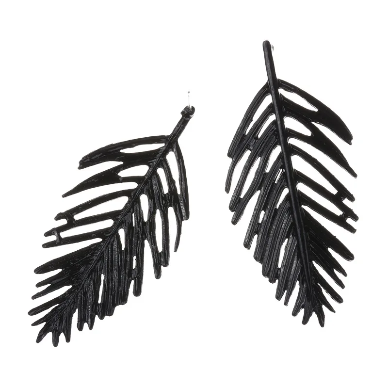Винтаж Boho геометрический Gold Leaf себе серьги для Для женщин Модные украшения сплав