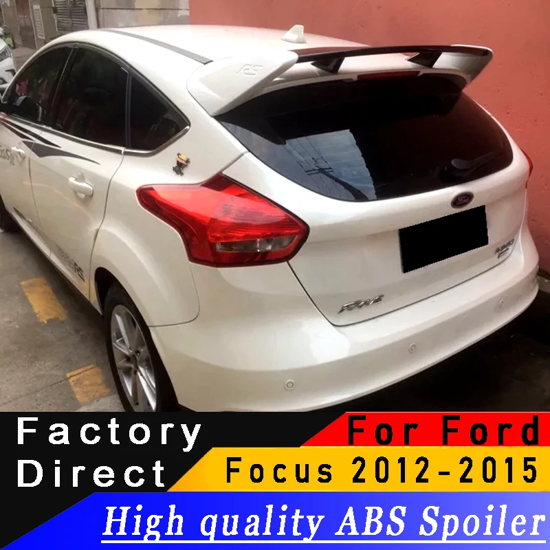 Высококачественный спойлер большого типа из АБС пластика для Ford Focus RS 2012 2015