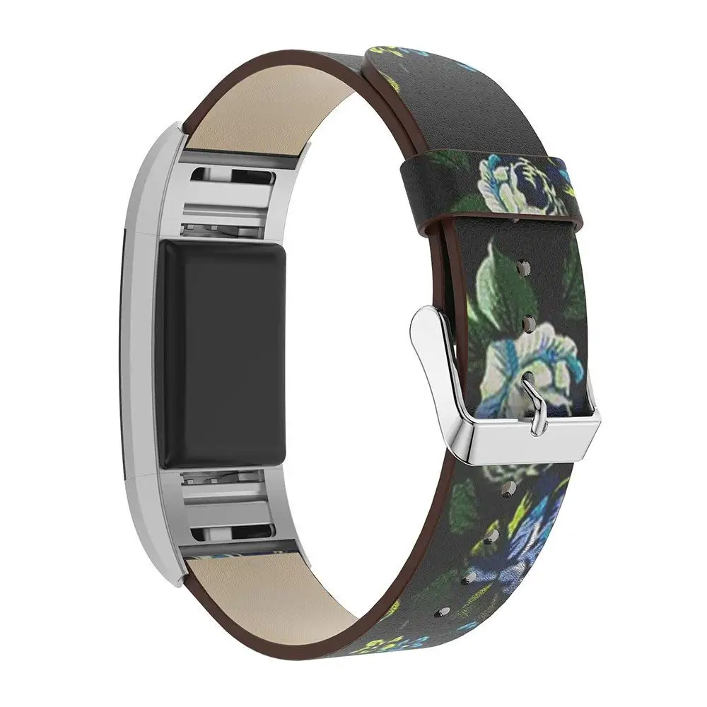 Сменный ремешок из натуральной кожи для Fitbit Charge 2 Smartwatch пасторальный браслет с
