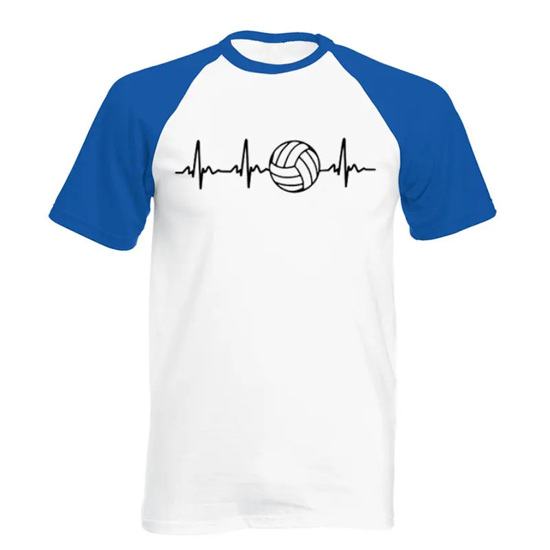 Summer New Funny Men Love Volleyballer T Shirt Short Sleeve O-Neck Cotton T-shirt Men's Clothing Tops Loose Size - Цвет: 7