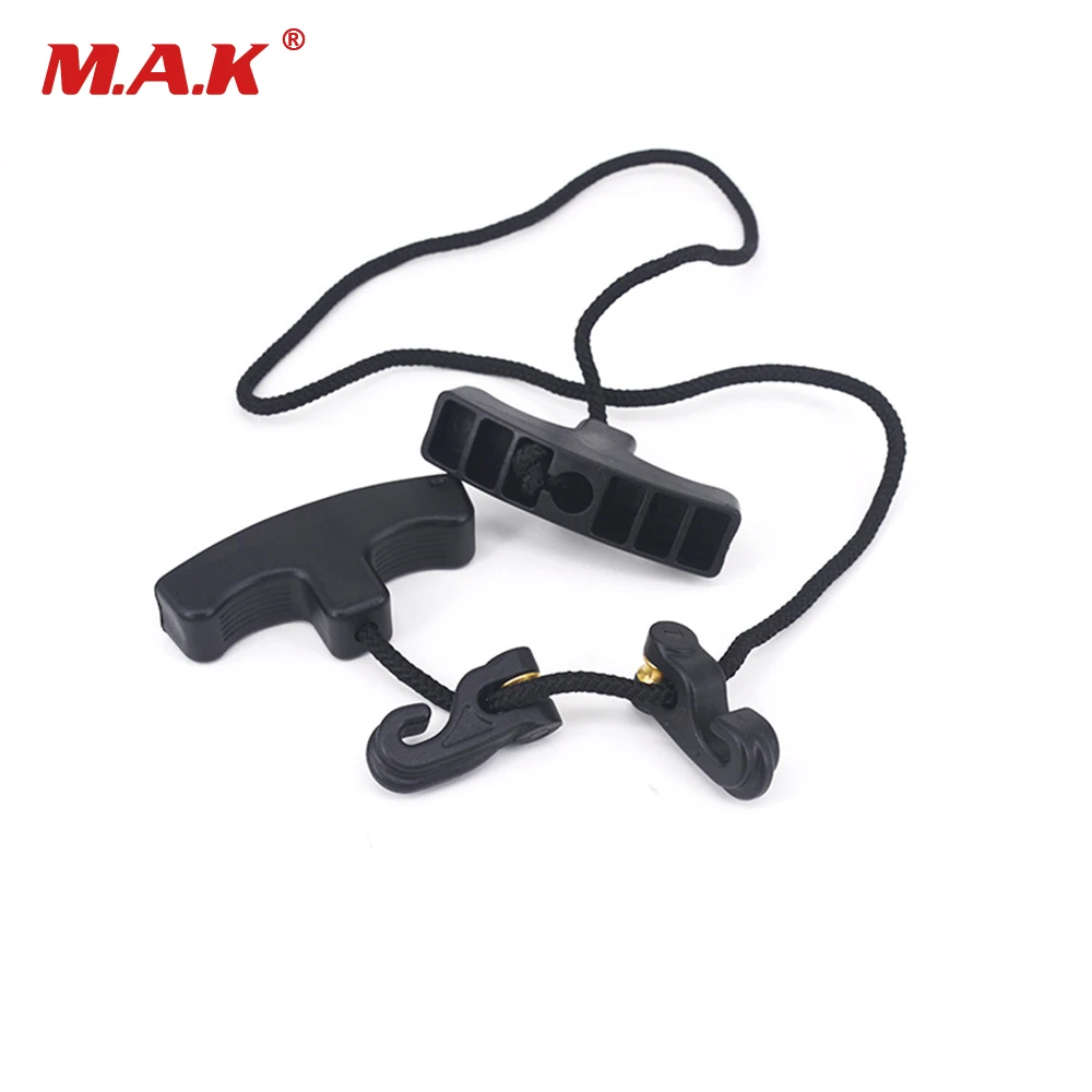 

1 Pc Crossbow Rope Cocking Device String Aid Cocker Bowstring Install Black Nylon Bow Accessory for Archery Hunting Shooting