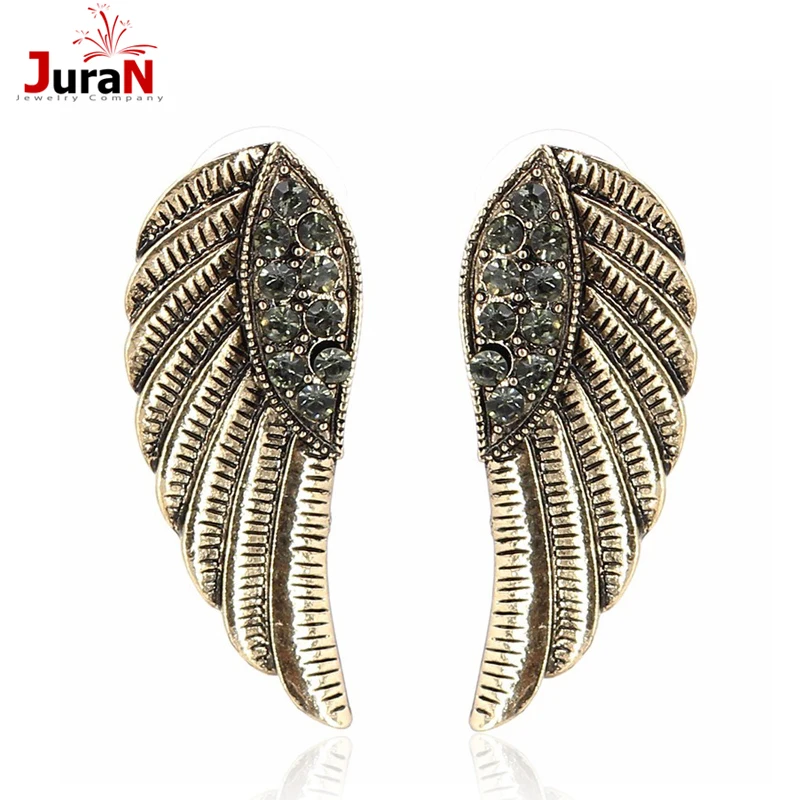 Женские винтажные серьги гвоздики с крыльями ангела|earrings jewelry|women earringsearrings rose |